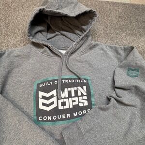 MTN OPS Conquer More Hoodie Mens XL Independent Trading Co Graphic Sweatshirt